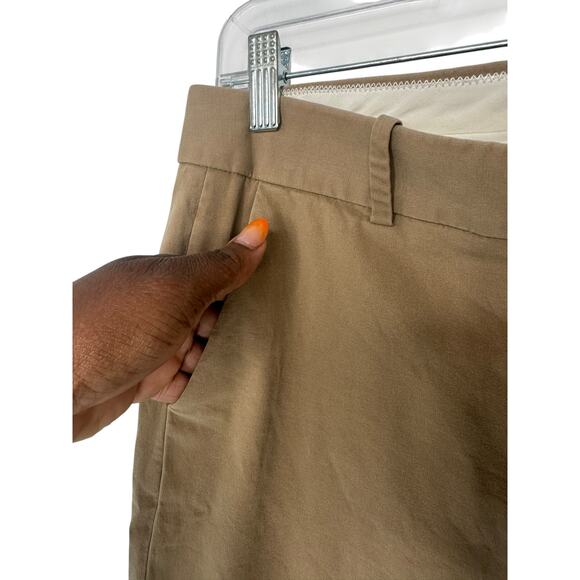 J.Crew Addison Chino Pant British Khaki Office‎ Work Career Straight Leg Size 8 - Picture 4 of 12